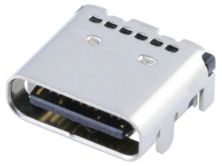 Molex Right Angled, Top Mount, Socket- Single Port Type USB Type C Plug USB 3.2 USB Connector [2216100001]; 296-987