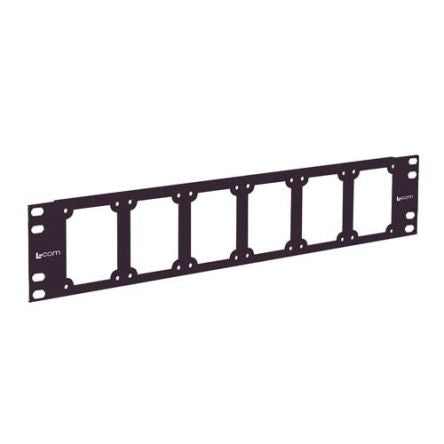 L-Com Black Steel Rack Panel, 2U, 482.6 x 44.5mm [UPR35-6B]; 297-094