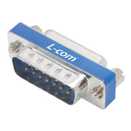 L-Com DGF 15 Way Screw D-sub Connector Socket, with Jack Screw [DGFC15MF]; 297-117