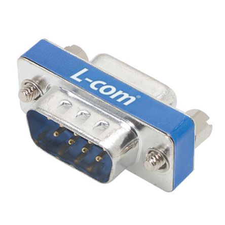 L-Com DGF 9 Way Screw D-sub Connector Socket, with Jack Screw [DGFC9MF]; 297-118