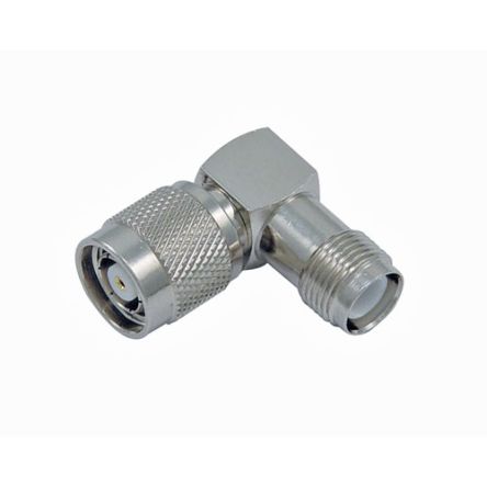 L-Com Right Angle Coaxial Adapter TNC Plug to TNC Jack 6GHz [AXA-RTPRTJ90]; 297-220