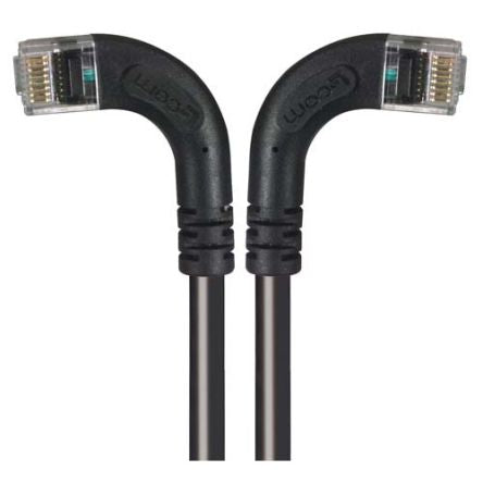 L-ComTRD, 1ft Cat5e, Black RJ45 to Male RJ45 Male, Unshielded Unshielded, Terminated PVC Sheath [TRD815RA8BLK-1]; 297-290