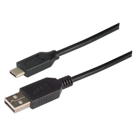 L-Com USB 2.0, Male USB A to Male USB C, 500mm [CAU2CA-05M]; 297-323
