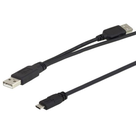 L-Com USB 2.0, Male USB A to Male USB B, 900mm [CAUAMICBY]; 297-340