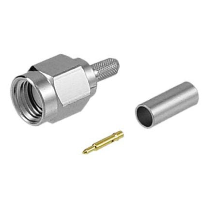 L-Com ASM Series, Plug SMA Connector, Solder Termination, Straight Body [ASM-1102]; 297-354