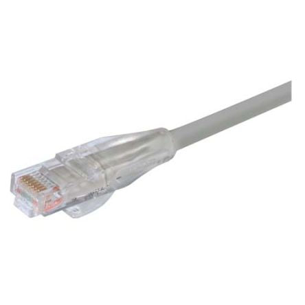 L-ComTRD, 7ft Cat5e, Grey RJ45 to Male RJ45 Male Unshielded, Terminated PVC Sheath [TRD815GRY-7]; 297-394