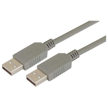 L-Com USB 2.0, Male USB to Male USB A, 800mm [ECUSBAA-075M]; 297-407
