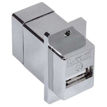 L-Com Straight, Panel Mount, Plug- Single Port Type Type A USB Connector [ECF504-UAAS]; 297-427