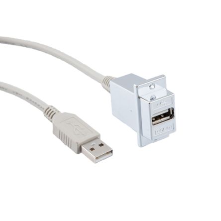 L-Com USB 2.0, Female USB A to Male USB A, 72in [ECF504-72AAS]; 297-445