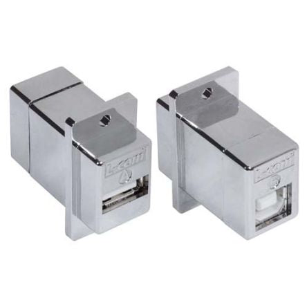 L-Com Straight, Panel Mount, Plug- Single Port Type Type A, Type B USB Connector [AL-ECF504-AB]; 297-470