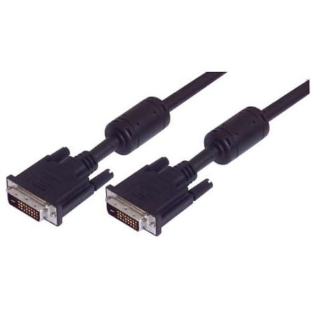 L-Com, Male DVI to Male DVI  Cable, 5ftBlack sheathAluminium Foil, Braid shielding [CTLDVIDMMLZ-5]; 297-473