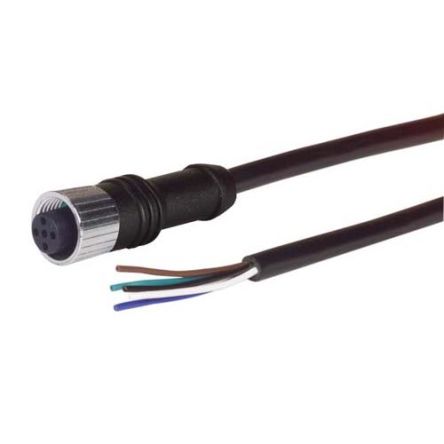 L-Com Straight Male 5 way M12 to Straight Cable, 2m [M12FOE5A-2]; 297-586