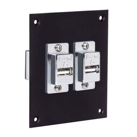 L-Com Straight, Panel Mount, Plug- Single Port Type Type A, Type B USB Connector [USP2ECF-UABSB]; 297-641