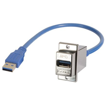 L-Com USB 3.0, Male USB to Male USB A, 500mm [ECF504-30-05AAS]; 297-815