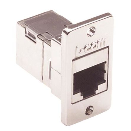 L-Com ECF Series Single-Port RJ45 Ethernet Coupler, Cat5e, Shielded [ECF504-SC5E]; 297-826