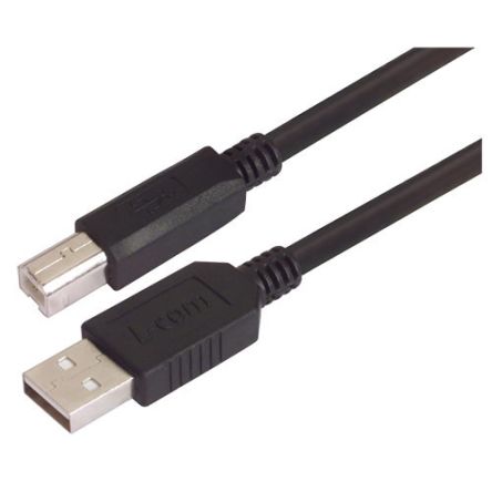 L-Com USB 2.0, Male USB to Male USB B, 5m [CSUZAB-5M]; 297-864