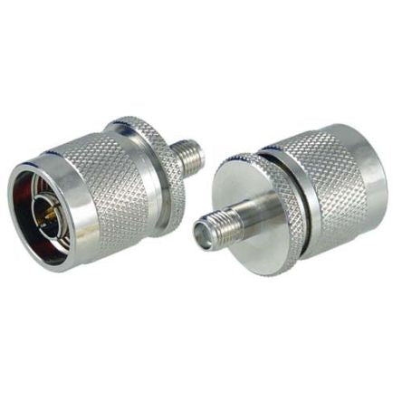 L-Com Straight Coaxial Adapter N Plug to SMA Socket 6GHz [AXA-NMSF]; 297-884