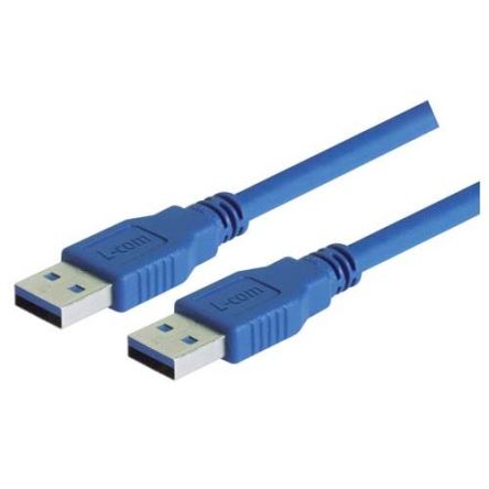 L-Com USB 3.0, Male USB to Male USB A, 800mm [CAU3AA-075M]; 297-928