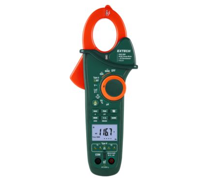 Extech EX623A Clamp Meter, 600A dc, Max Current 600A ac CAT IV [EX623A]; 298-023