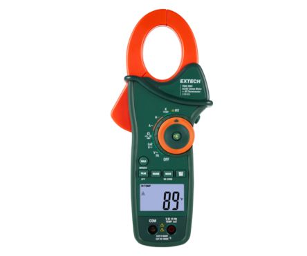 Extech EX820A Clamp Meter, Max Current 10A ac CAT IV [EX840A]; 298-043