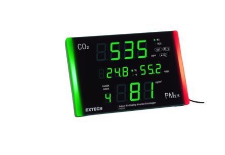 Extech IAQ320 Data Logging Air Quality Meter for Humidity, PM 2.5, Temperature, +60°C Max [IAQ320]; 298-054