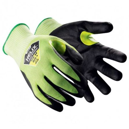 uvex Helix 3062 Hi-Viz Yellow HPPE, Metal Fiber Blend Abrasion Resistant, Cut Resistant, Puncture Resistant Gloves, [6068709]; 298-079