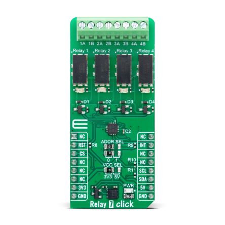 MikroElektronika Relay 7 Click for Industrial Use [MIKROE-6000]; 298-837