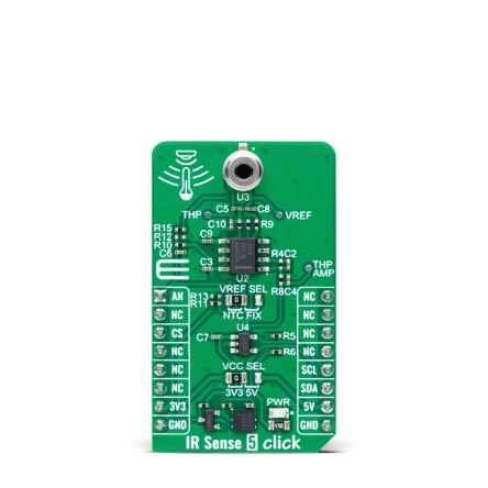 MikroElektronika IR Sense 5 Click Temperature & Humidity Sensor Sensor Board for IR Sensor Industrial Use [MIKROE-6093]; 298-839