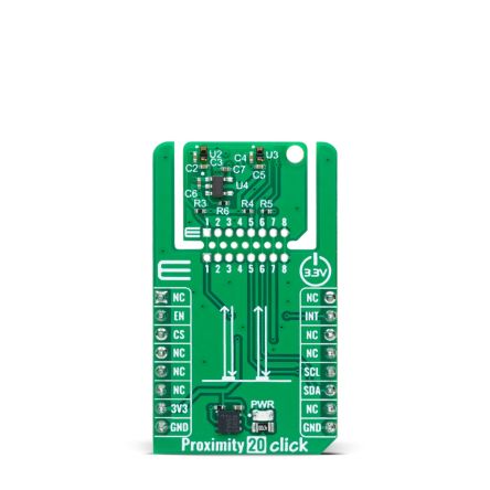 MikroElektronika Proximity 20 Click Proximity Sensor Board for Proximity Sensor Industrial Use [MIKROE-6243]; 298-843