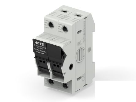 TE Connectivity 30A Fuse Holder for 10 x 38mm Fuse, 2P, 600V [1SNF100033R0000]; 299-084