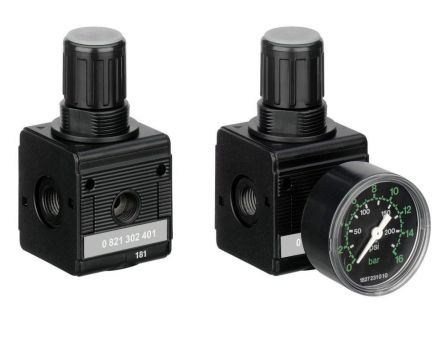 EMERSON ? AVENTICS G 1/4 Regulator - 0.5bar to 16bar, 0.25 in, 10bar max. input, 821302401 [0821302401]; 299-186
