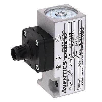 EMERSON ? AVENTICS Pressure Sensor 80bar, 12 → 125V dc, IP65 16 bar [R412010720]; 299-223