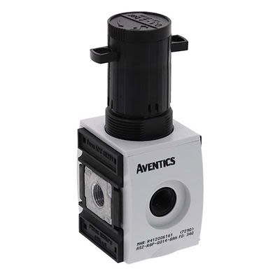 EMERSON ? AVENTICS G 1/4 Regulator - 0.1bar to 16bar, 0.25 in, 2bar max. input, R412006161 [R412006161]; 299-318