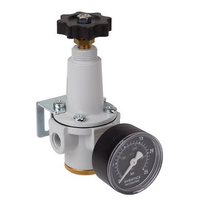 EMERSON ? AVENTICS G 1/4 Regulator - 0.5bar to 35bar, 0.25 in, 23bar max. input, R412010111 [R412010111]; 299-434