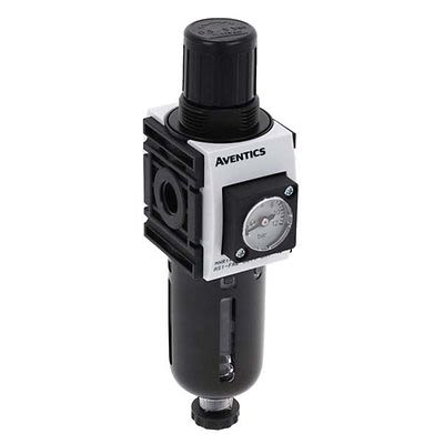 EMERSON ? AVENTICS AS1 Filter Regulator, 5μm, G 1/4, Semi Automatic, 12 bar, R412014658 [R412014658]; 299-463