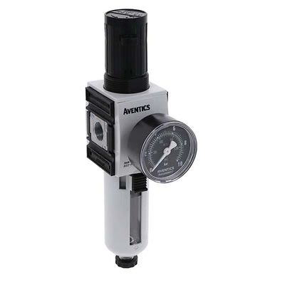 EMERSON ? AVENTICS AS2 Filter Regulator, 5μm, G 3/8, Semi Automatic, 16 bar, R412006209 [R412006209]; 299-495