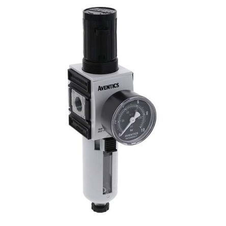 EMERSON ? AVENTICS AS2 Filter Regulator, 5μm, G 3/8, Semi Automatic, 16 bar, R412006212 [R412006212]; 299-501