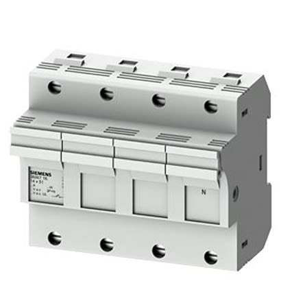 Siemens 50A Fuse Holder for 14 x 51mm Fuse, 3P+N, 690V [3NW7161]; 299-647