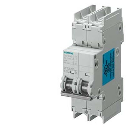 Siemens SENTRON 5SJ4220 MCB, 2P, 20A Curve D, 400V AC, 60V DC, 14 kA Breaking Capacity [5SJ4220-8HG41]; 299-868