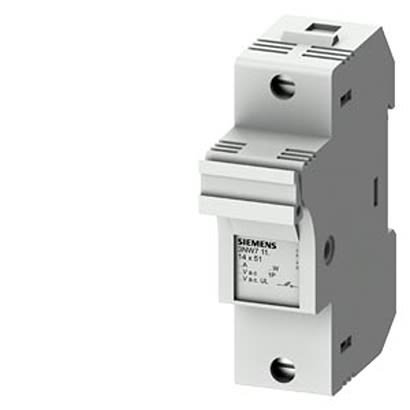 Siemens 50A Fuse Holder for 14 x 51mm Fuse, 1P, 690V [3NW7112]; 300-029