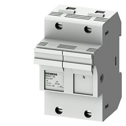 Siemens 50A Fuse Holder for 14 x 51mm Fuse, 1P + N, 690V [3NW7151]; 300-030