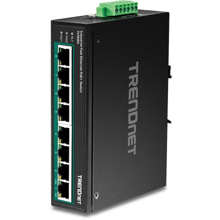 Trendnet TI-PE80, Unmanaged 8 Port Gigabit Switch With PoE [TI-PE80]; 300-124