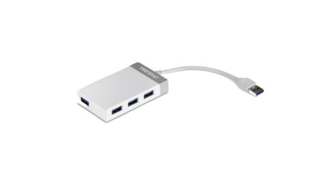 Trendnet 4 Port USB 3.0 USB C  Hub, USB Powered, 85 x 50 x 15mm [TU3-H4E]; 300-179