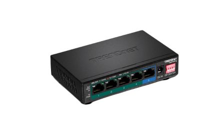 Trendnet TPE-TG51G, Unmanaged 5 Port Gigabit Switch With PoE [TPE-TG51G]; 300-185