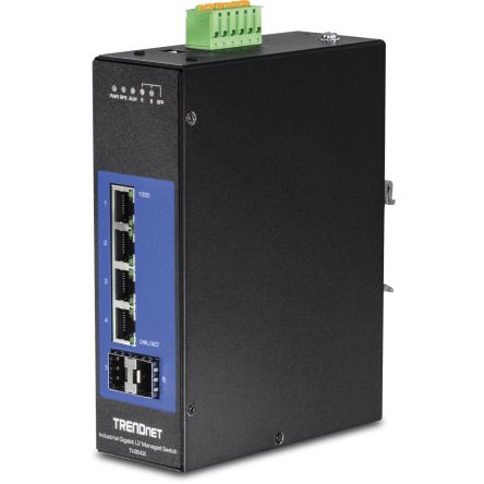 Trendnet TI-G642I, Managed 6 Port Gigabit Switch With PoE [TI-G642I]; 300-216
