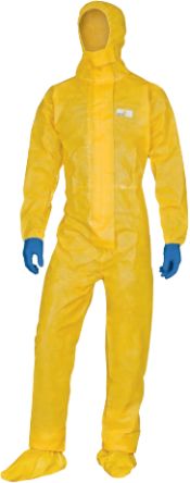 Delta Plus Yellow Disposable Coverall, M [DT300TM]; 301-784