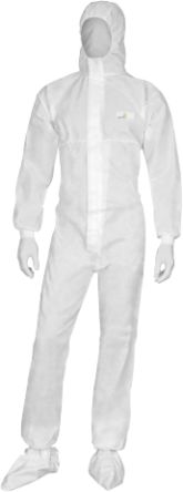 Delta Plus White Disposable Coverall, M [DT221TM]; 301-795