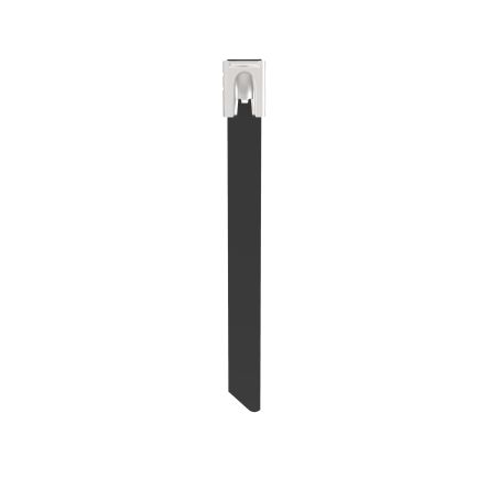 Panduit Cable Tie Assemblies, , 679mm x 8.1 mm, Black 316 Stainless Steel, Pk-50 [MLTFC8H-LP316]; 301-854