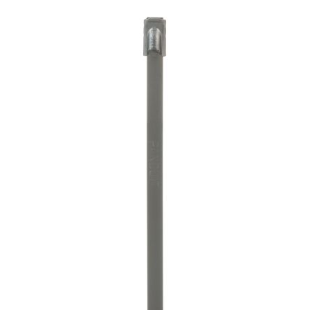 Panduit Cable Tie Assemblies, , 127mm x 4.6 mm, Metallic 304 Stainless Steel, Pk-100 [MLT1S-CP]; 301-881