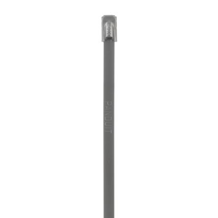 Panduit Cable Tie Assemblies, , 201mm x 4.6 mm, Metallic 316 Stainless Steel, Pk-100 [MLT2S-CP316]; 301-890